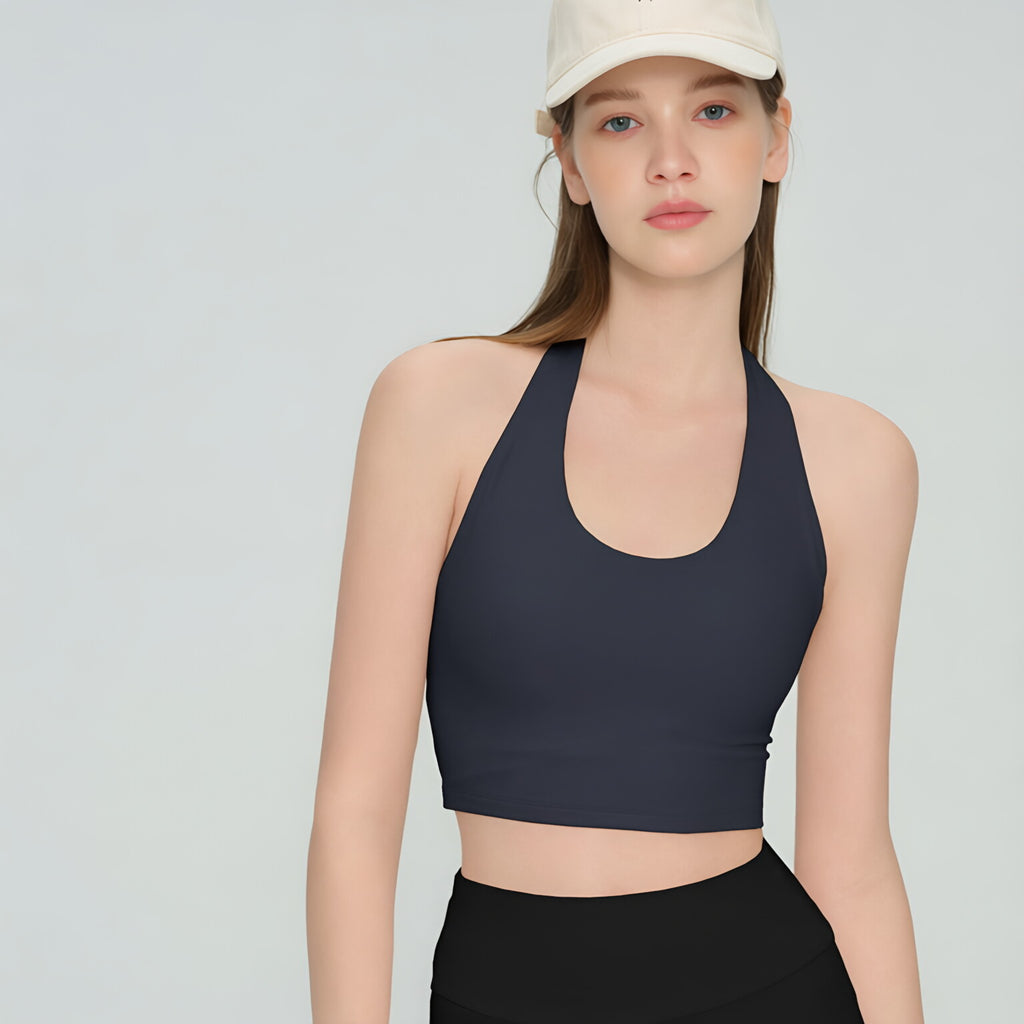 NUF Waist Contour Sports Bra Women Strapless Built in Cup Gym