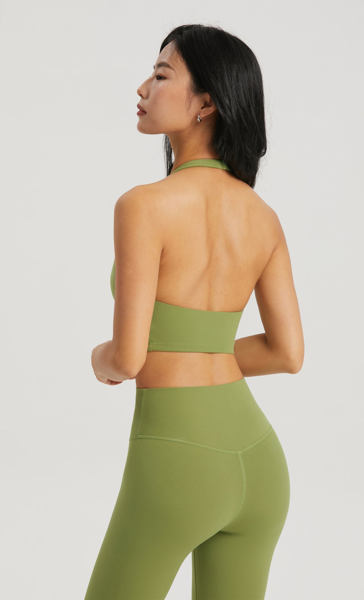 NUF Waist Contour Sports Bra Women Strapless Built in Cup Gym