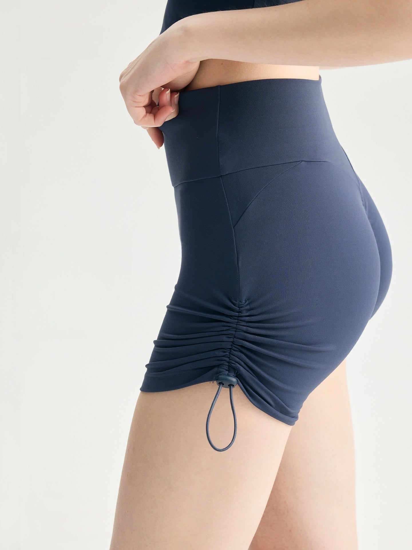 NUF Women High Waist Yoga Shorts Peach Lift Gym Workout