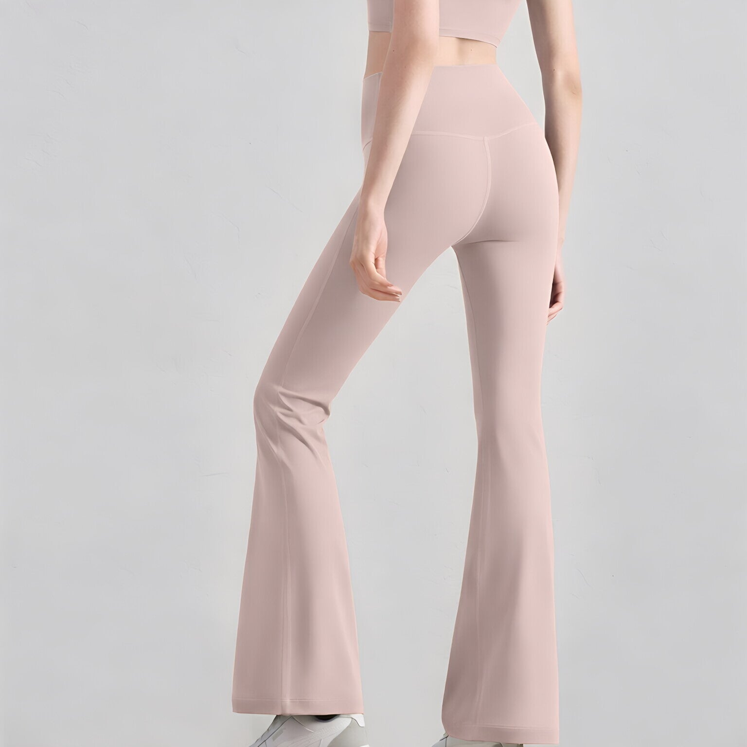 NUF Women Shark Flare Pants High Waist Slimming Yoga Leggings