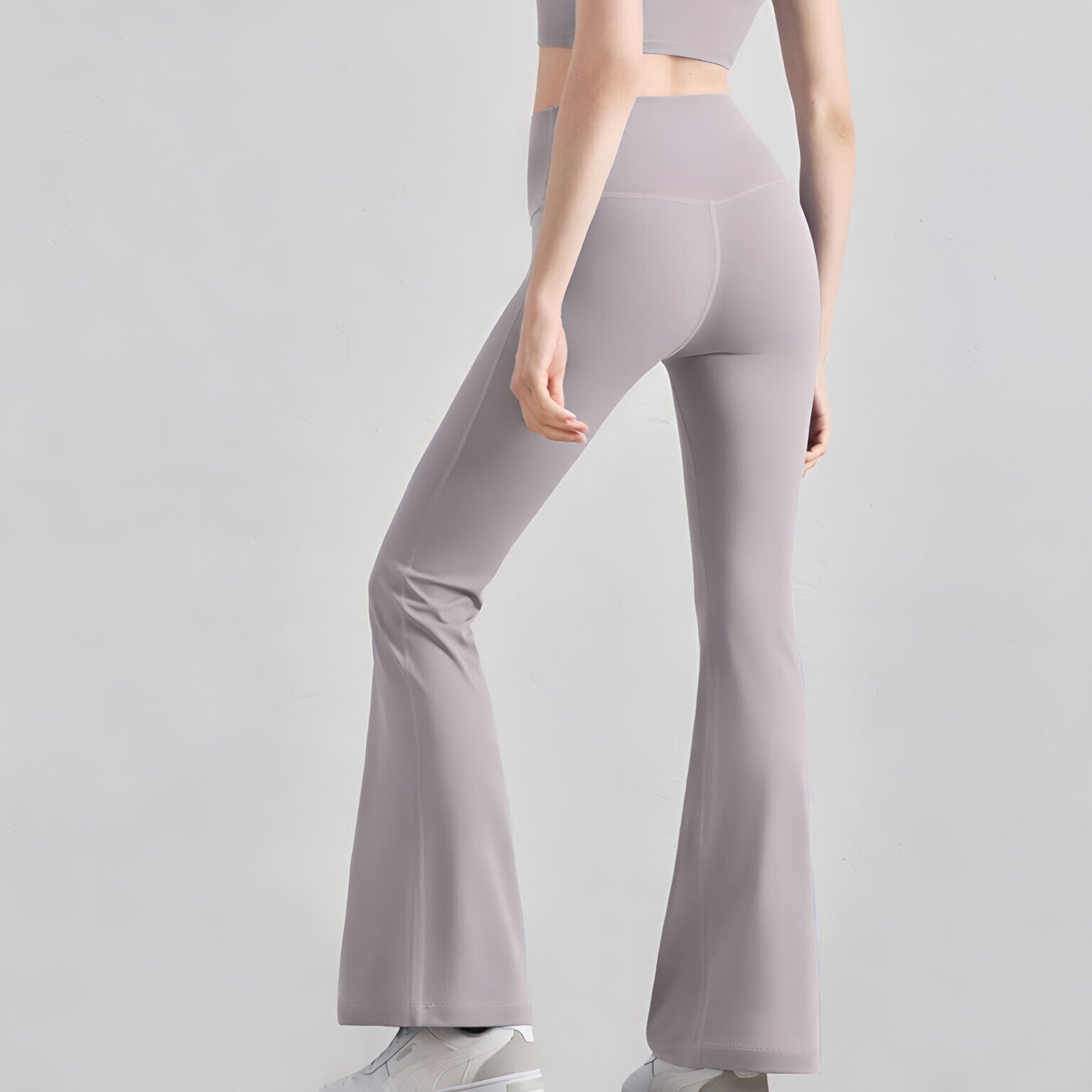 NUF Women Shark Flare Pants High Waist Slimming Yoga Leggings