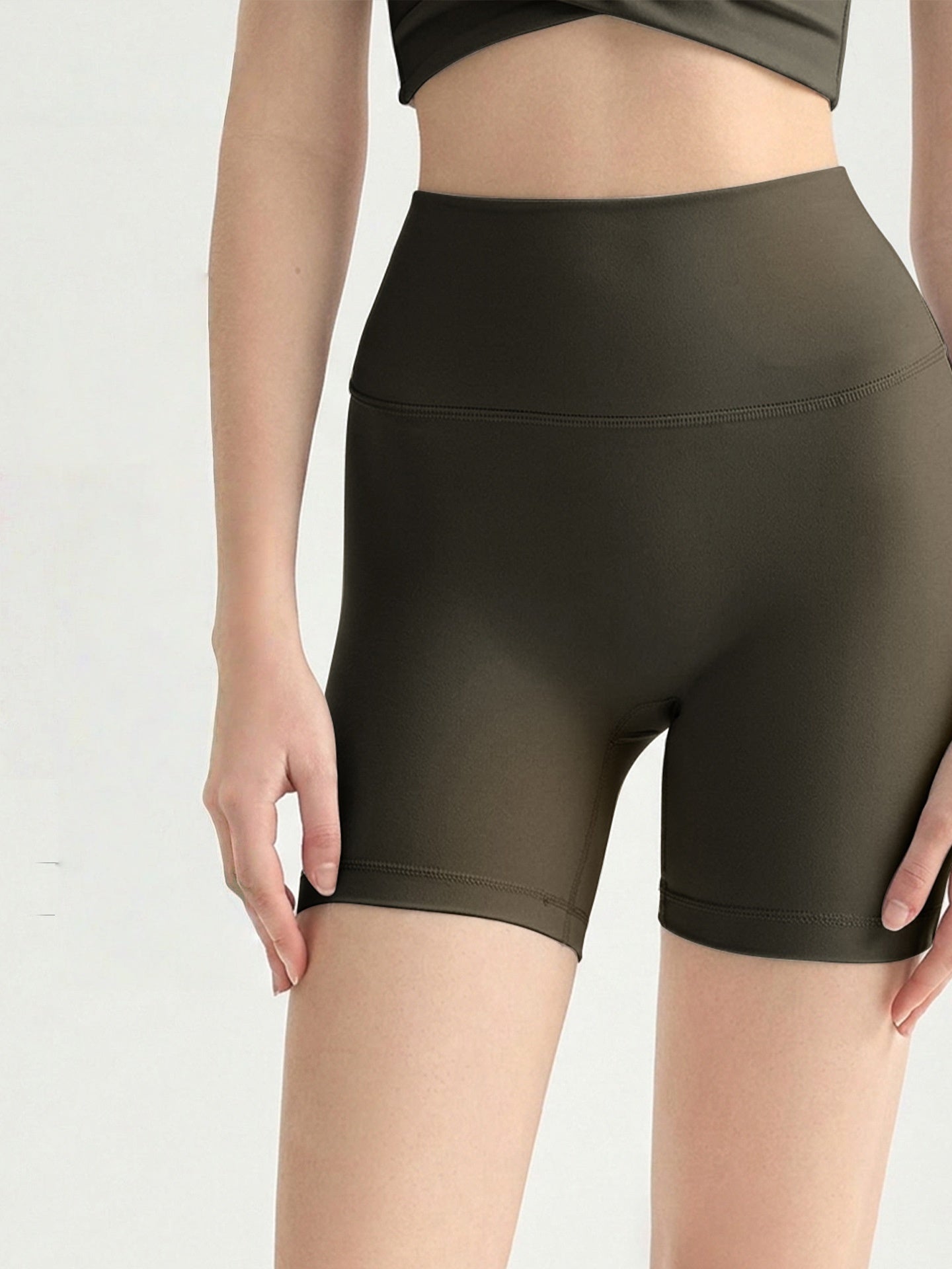 NULS Cool Sense Yoga Shorts Women Peach Lift High Waist Gym