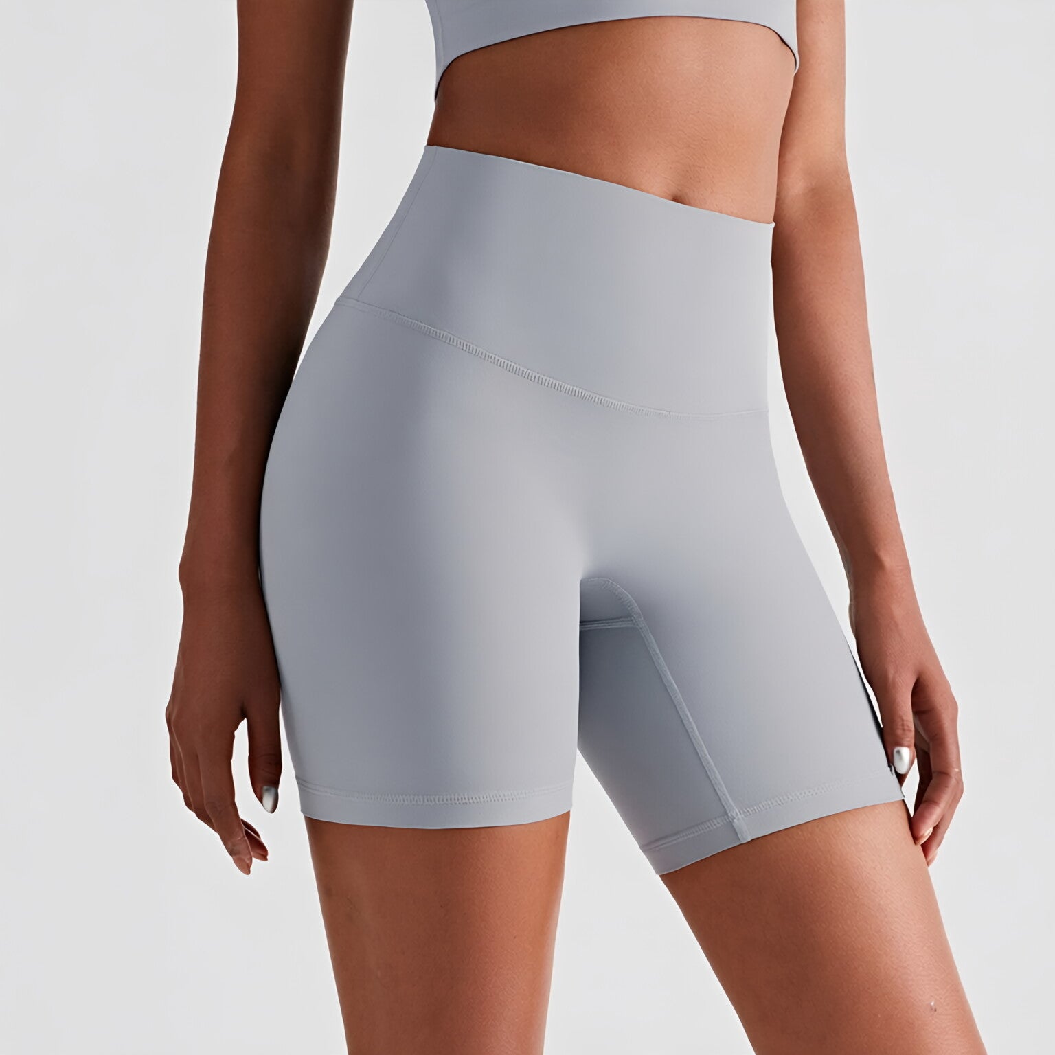 NULS Cool Sense Yoga Shorts Women Peach Lift High Waist Gym