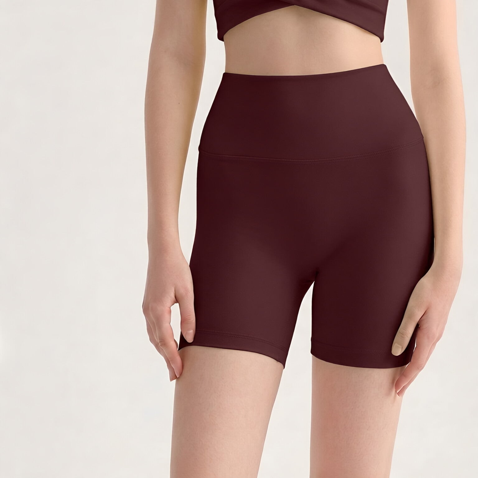 NULS High Waist Running Shorts Women Tummy Control Workout