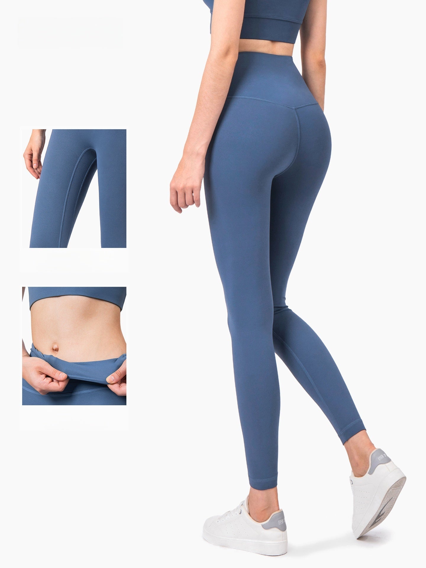 NULS High Waist Yoga Pants 25" Peach Lift Tummy Control Gym
