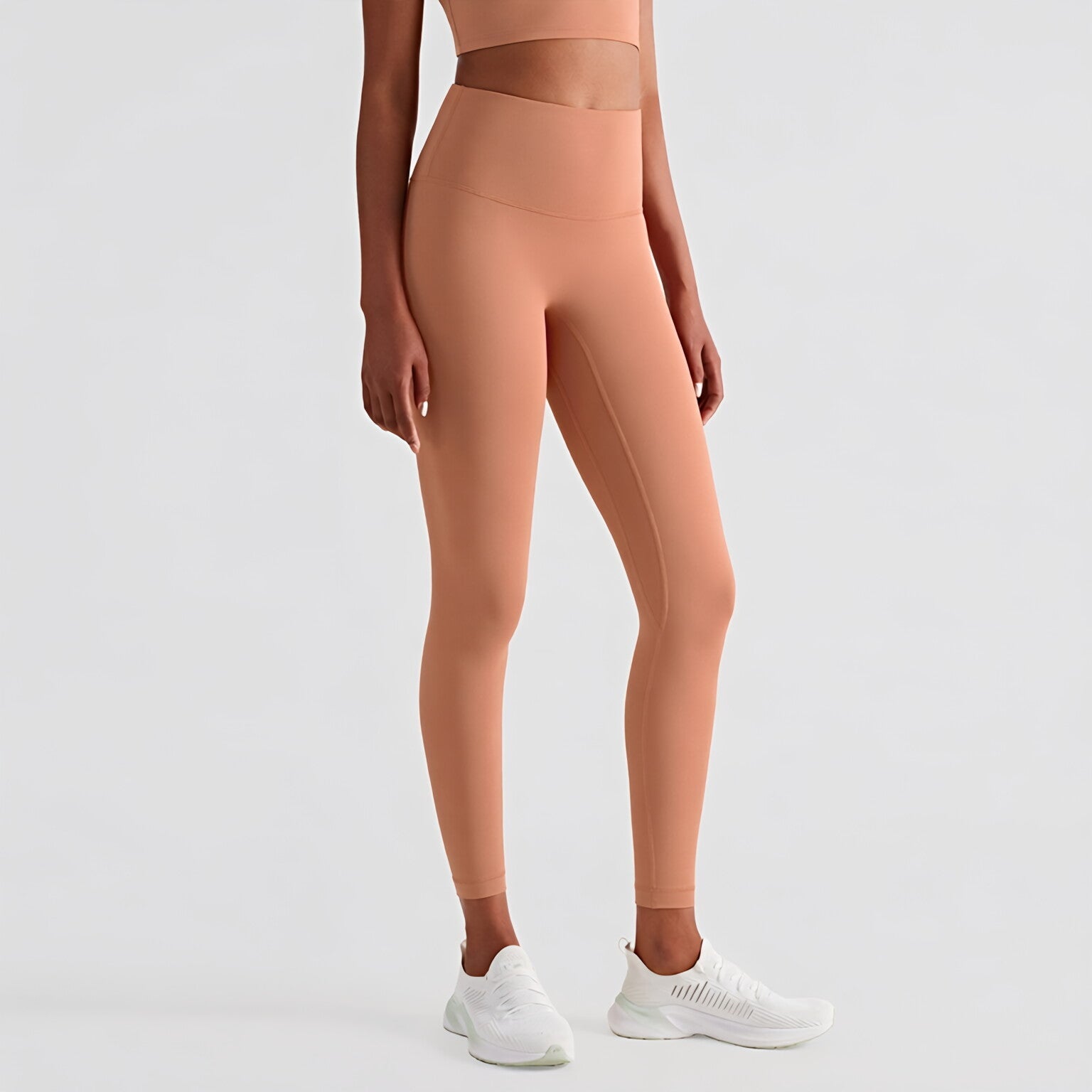 NULS High Waist Yoga Pants 25" Peach Lift Tummy Control Gym