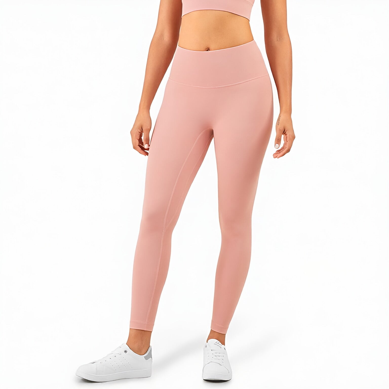 NULS High Waist Yoga Pants 25" Peach Lift Tummy Control Gym