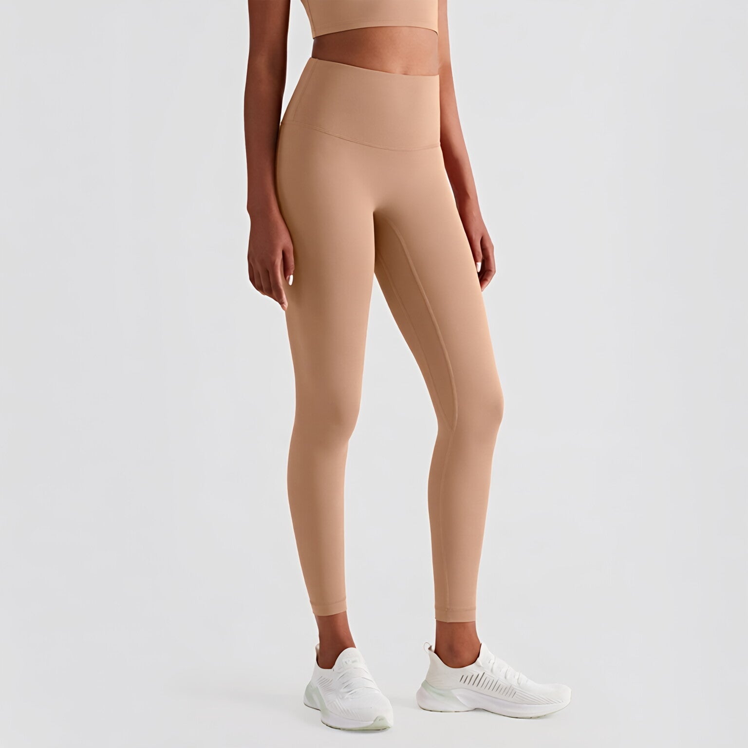 NULS High Waist Yoga Pants 25" Peach Lift Tummy Control Gym