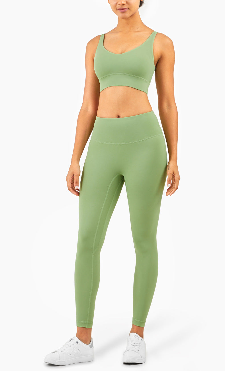 NULS High Waist Yoga Pants 25" Peach Lift Tummy Control Gym