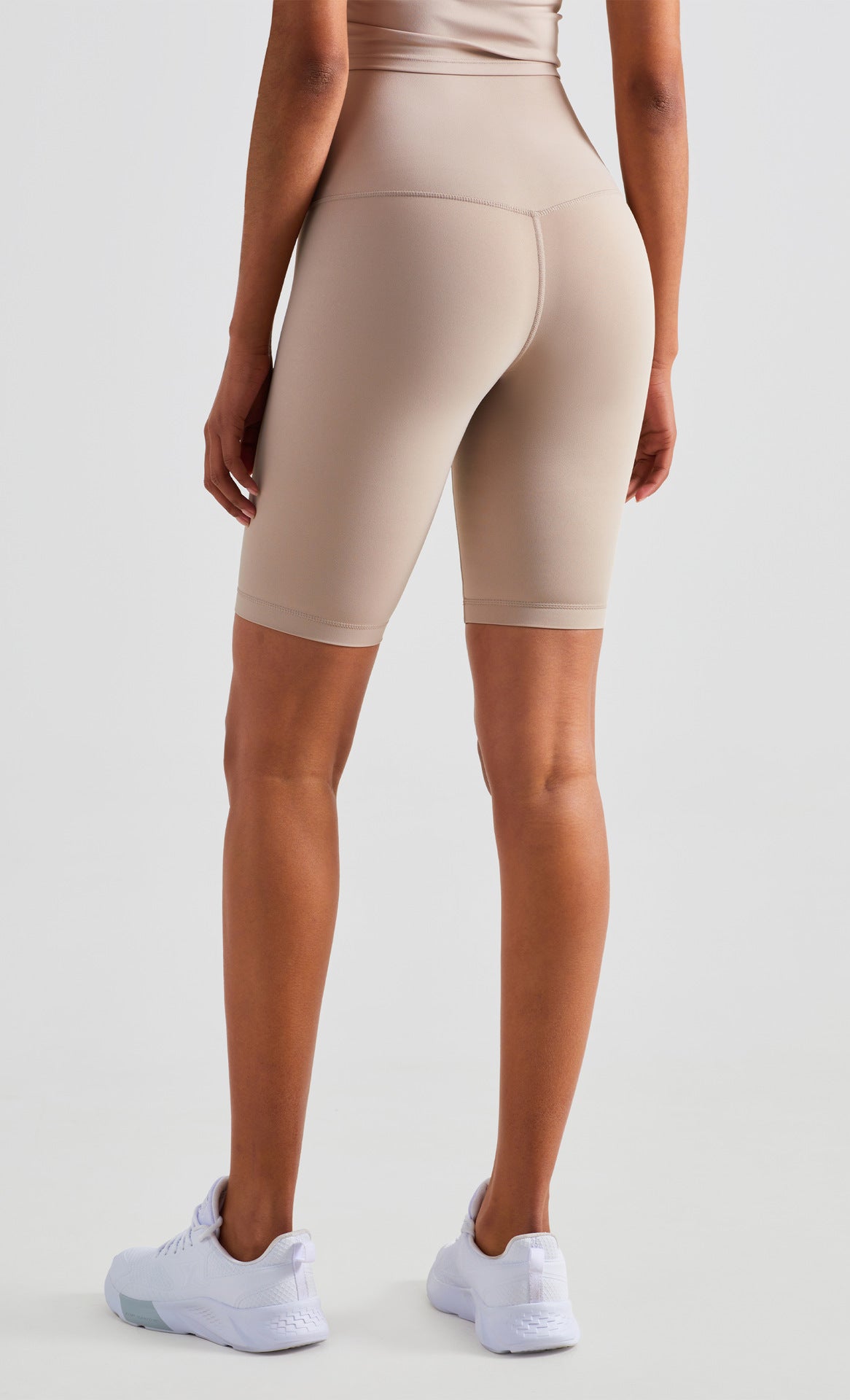 NULS Seamless High Waist Shorts Peach Lift No Front Seam 5" Gym