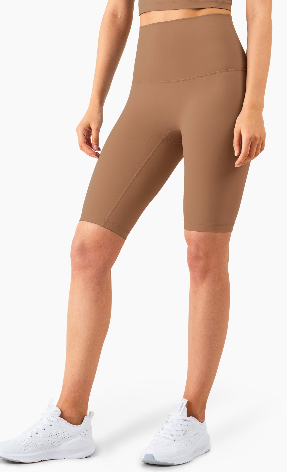 NULS Seamless High Waist Shorts Peach Lift No Front Seam 5" Gym