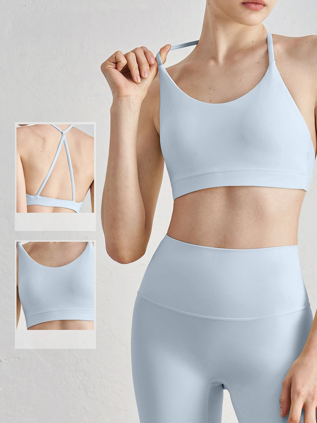 NULS Seamless Triangle Bra Women Beautiful Back Gym Workout