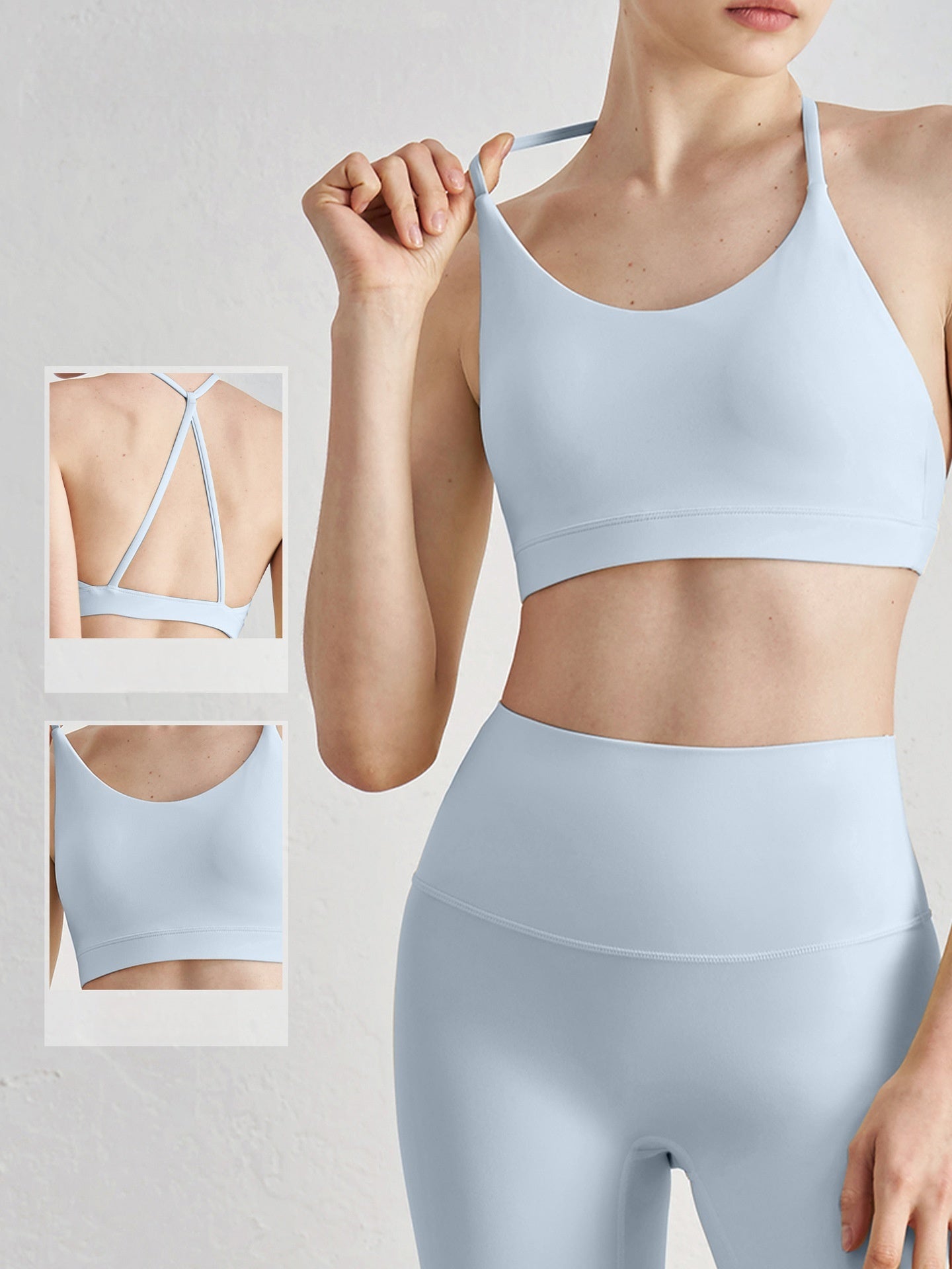 NULS Seamless Triangle Bra Women Beautiful Back Gym Workout