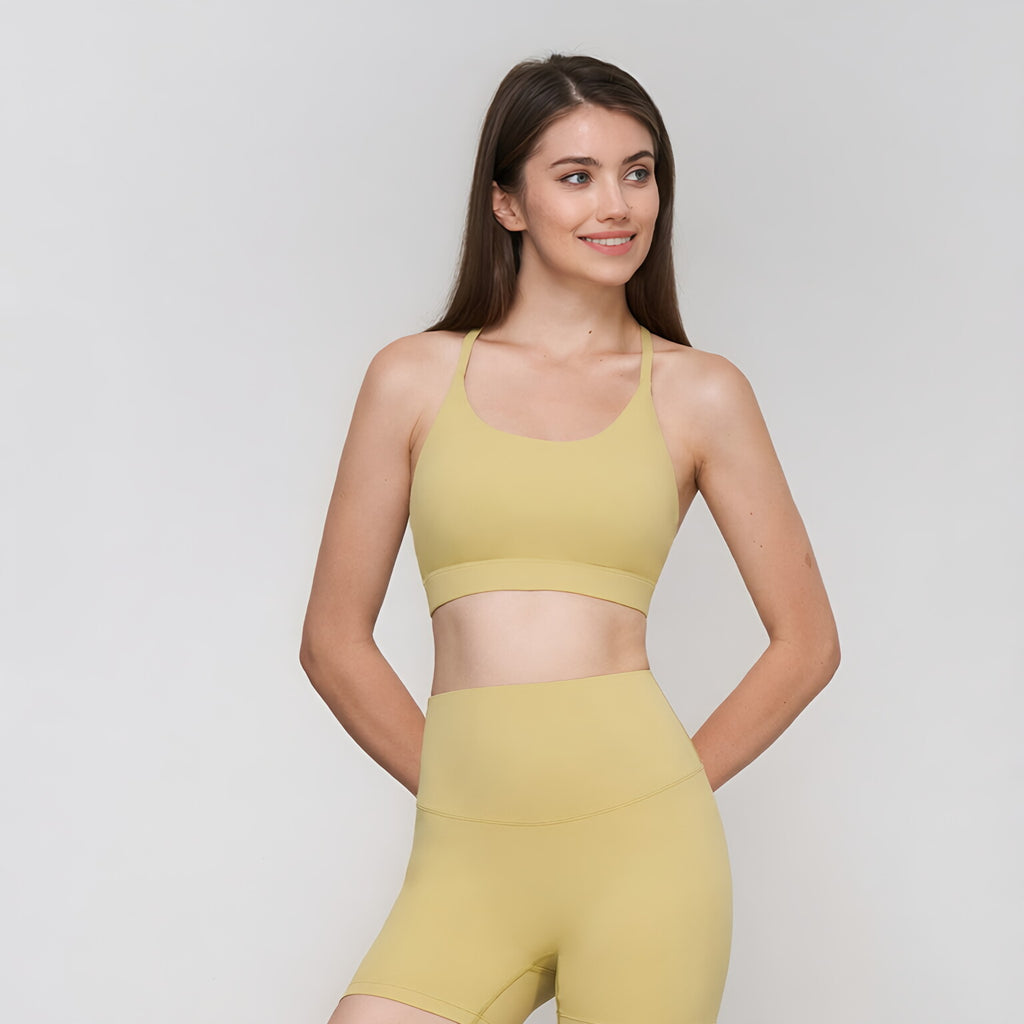NULS Seamless Triangle Bra Women Beautiful Back Gym Workout