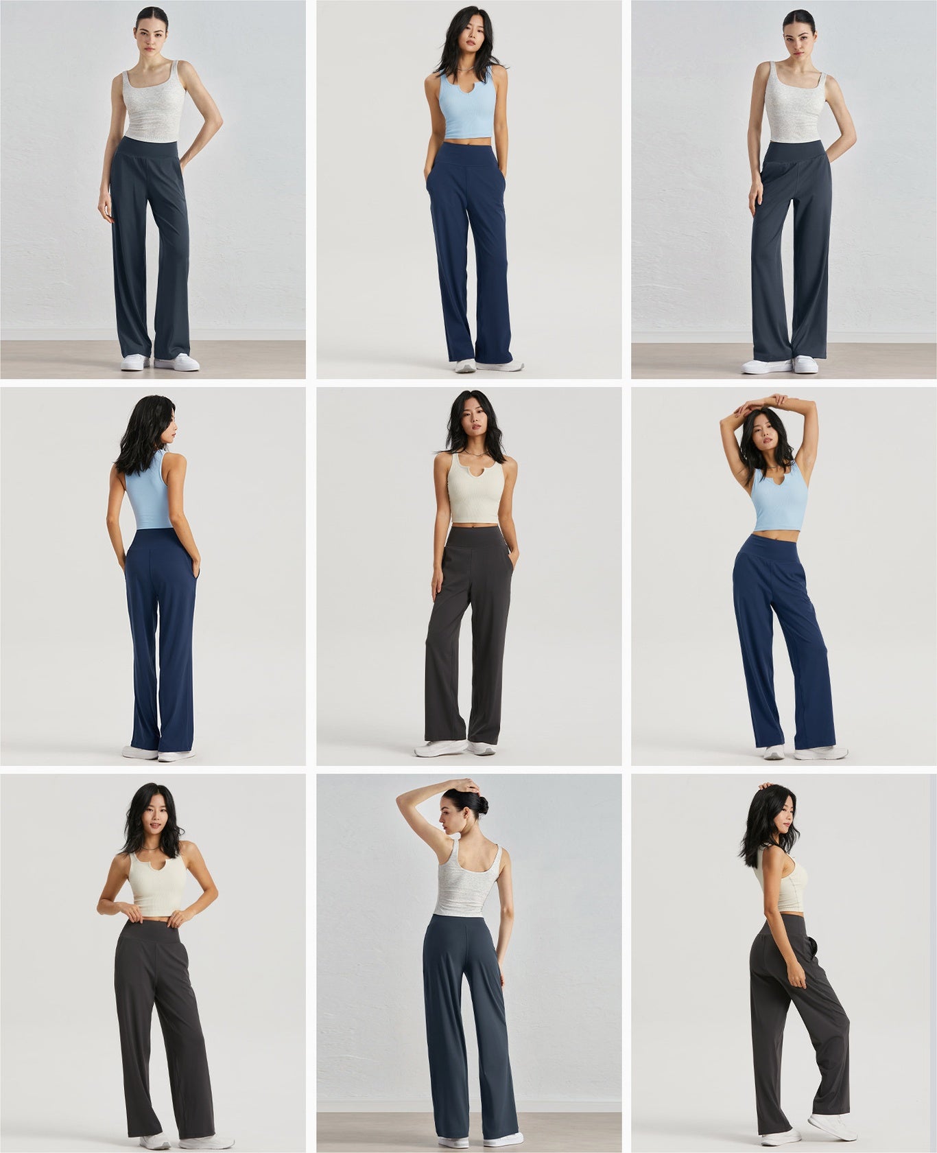 NULS Seamless Wide Leg Yoga Pants Women High Waist Pocket Gym