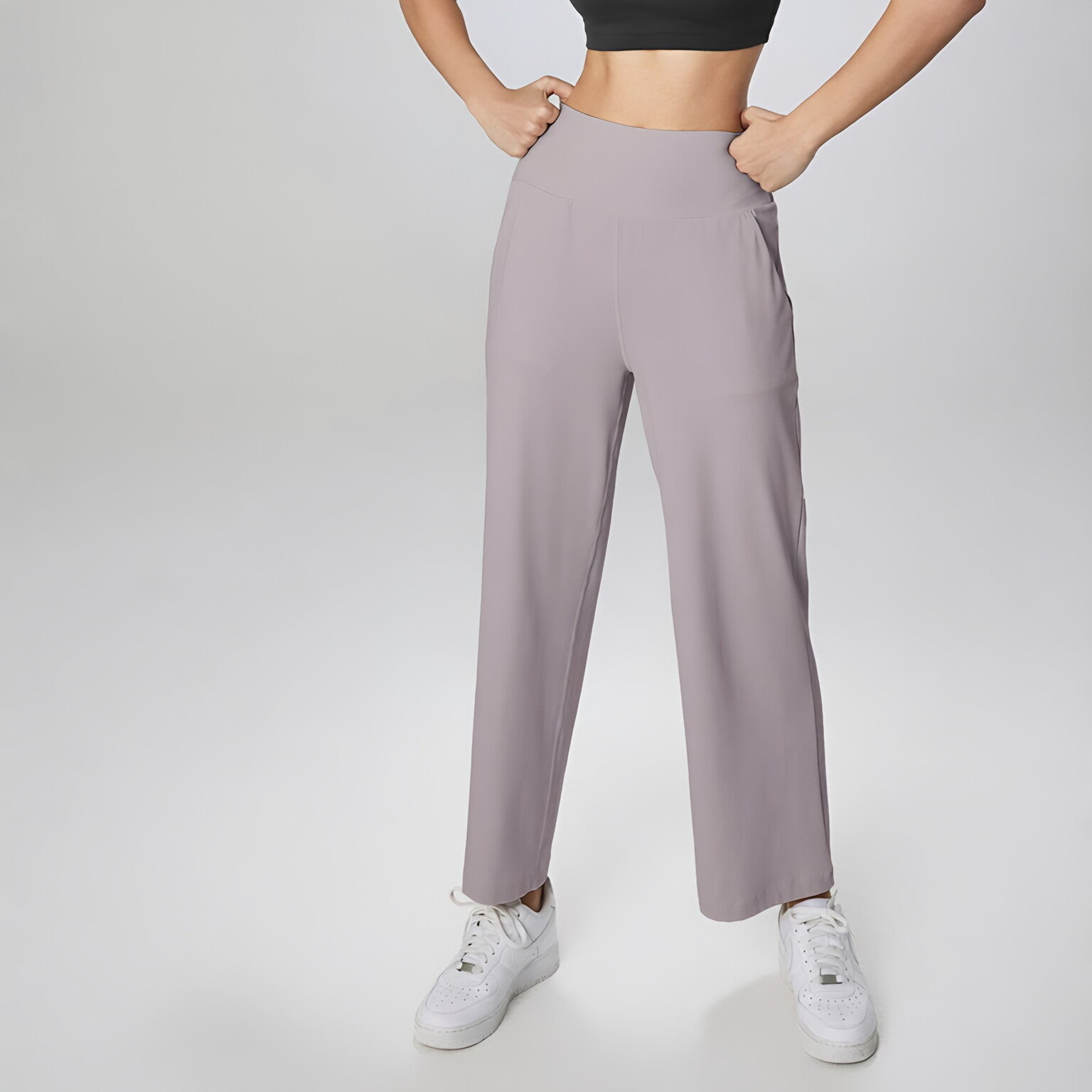 NULS Seamless Wide Leg Yoga Pants Women High Waist Pocket Gym