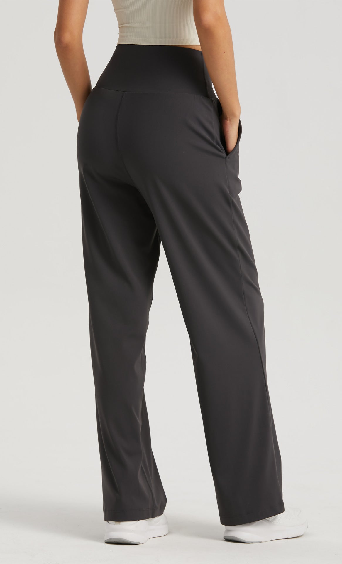 NULS Seamless Wide Leg Yoga Pants Women High Waist Pocket Gym