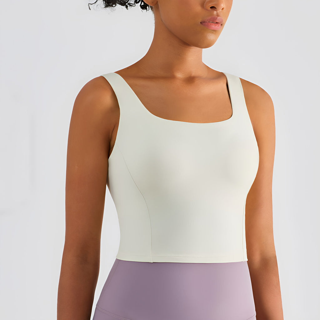 NULS Seamless Yoga Bodysuit Women Wide Straps Backless Gym