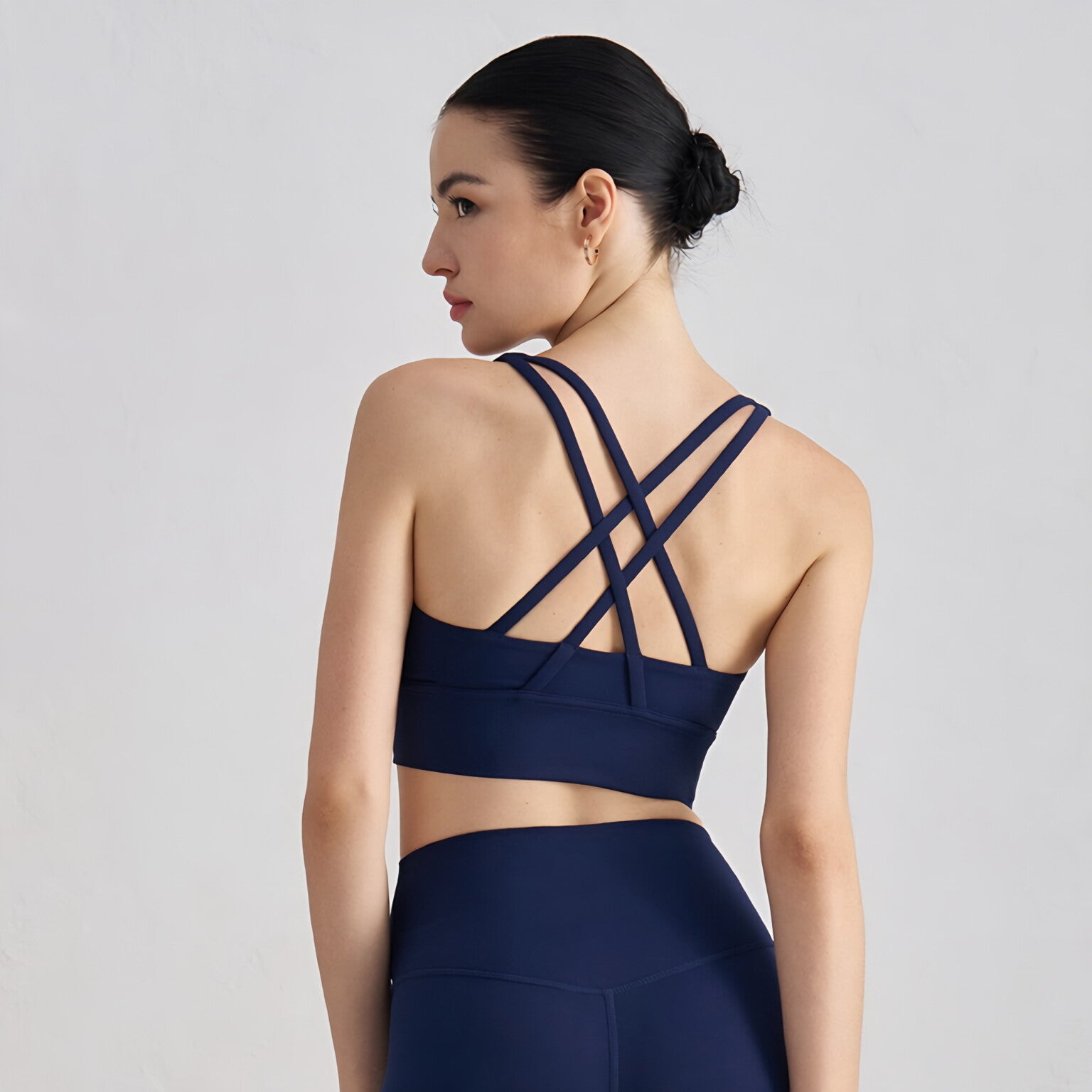 NULS Seamless Yoga Top Women Cross Back Gym Workout