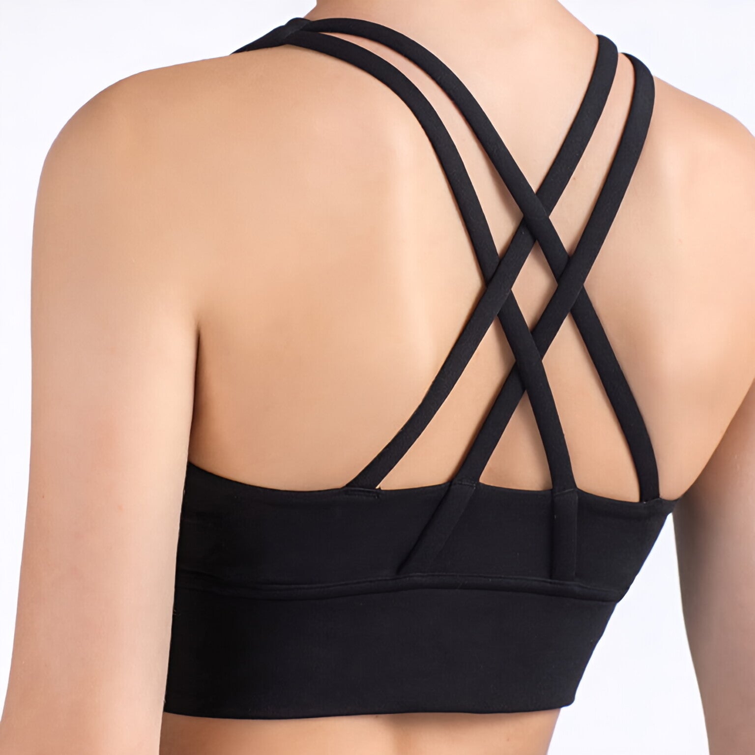 NULS Seamless Yoga Top Women Cross Back Gym Workout