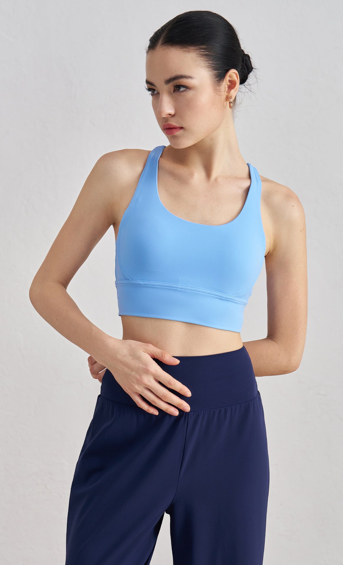 NULS Seamless Yoga Top Women Cross Back Gym Workout