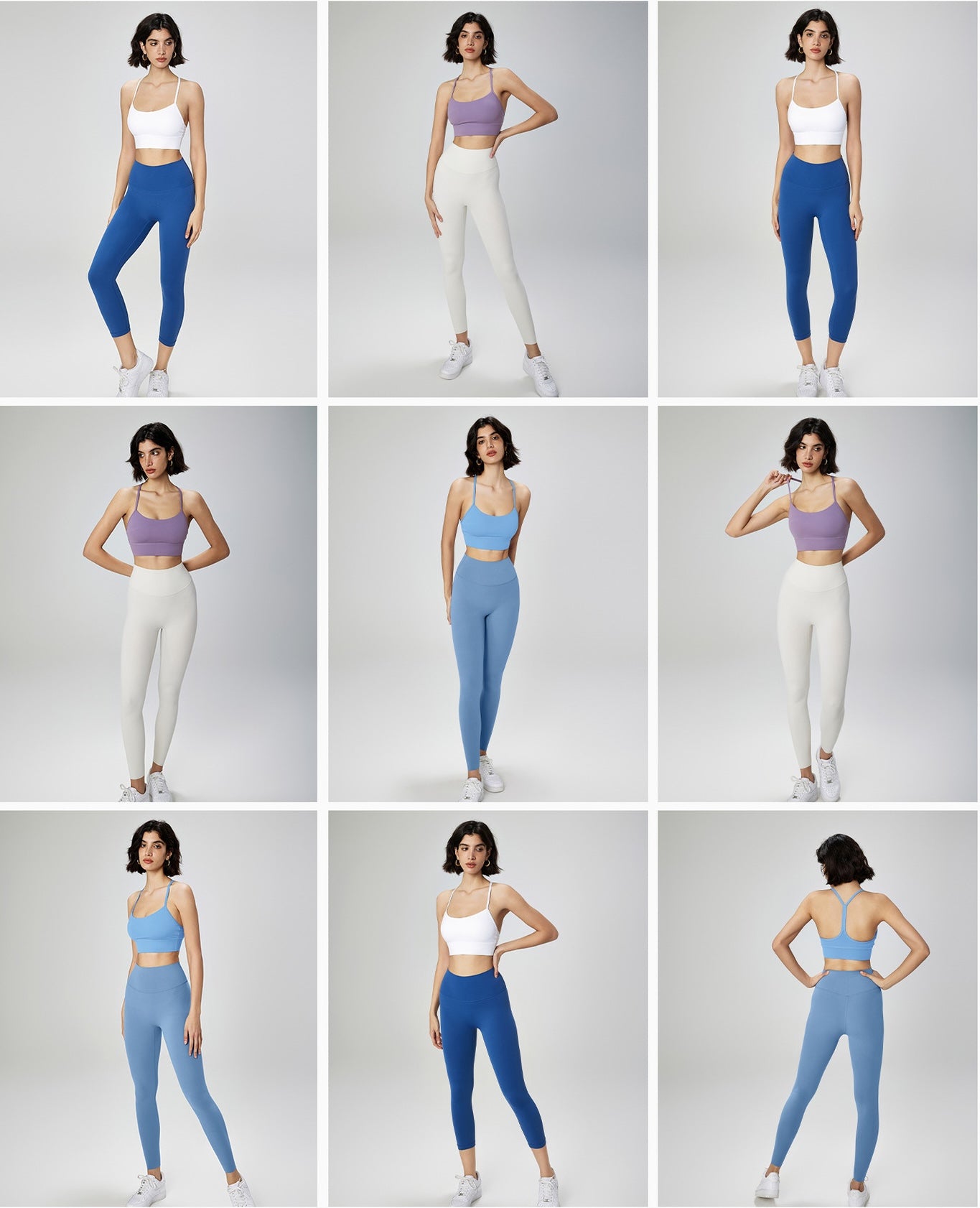 NULS U-Neck Sports Bra Women Y-Back Yoga Bra with Wide Hem
