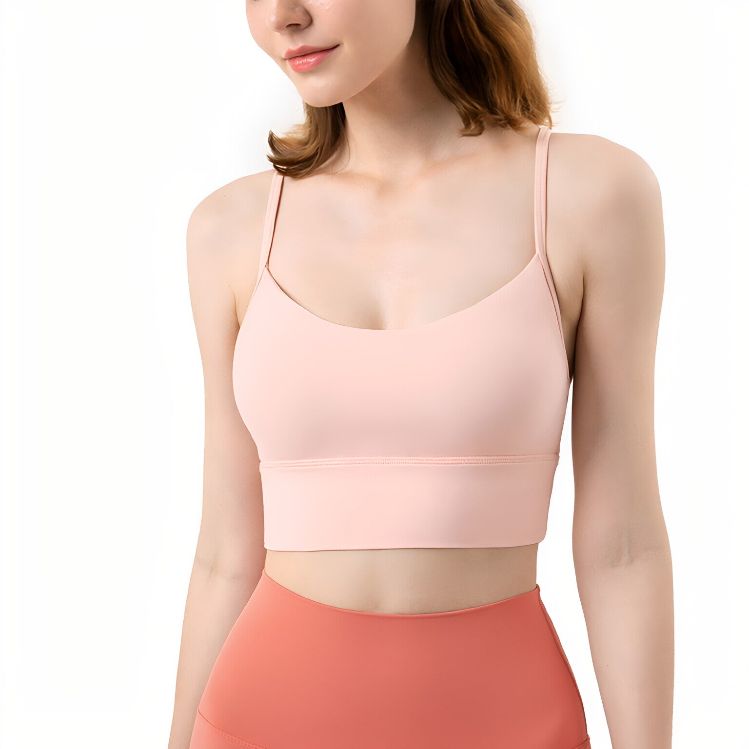 NULS U-Neck Sports Bra Women Y-Back Yoga Bra with Wide Hem