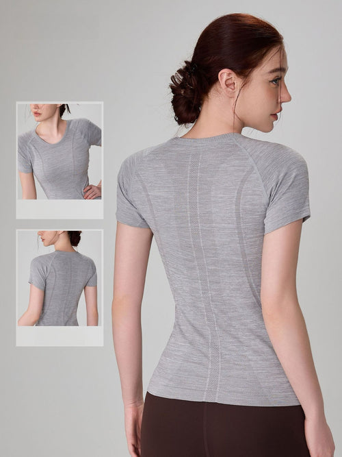 Bare Feel Waist-Cinching Short Sleeve T-Shirt