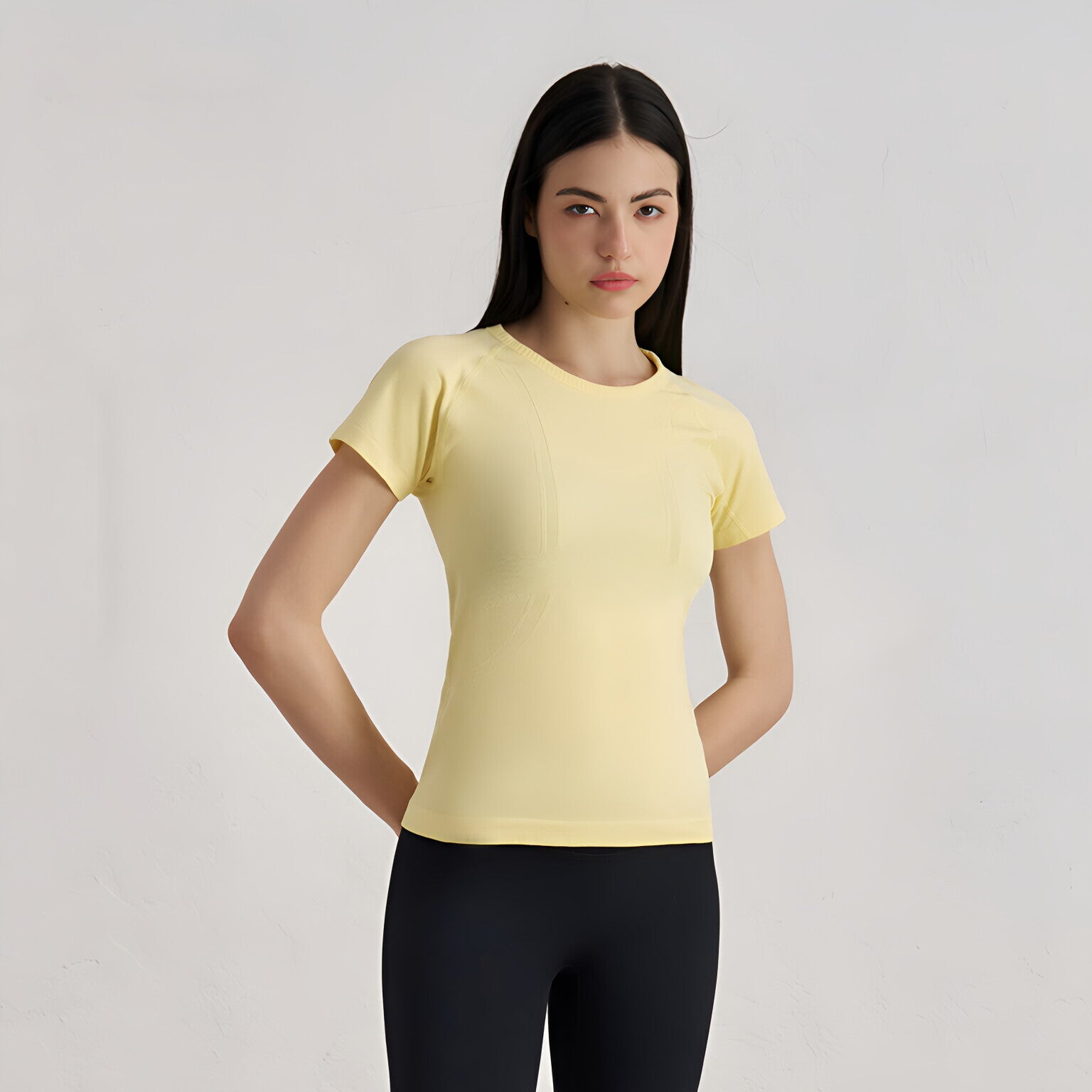 Bare Feel Waist-Cinching Short Sleeve T-Shirt