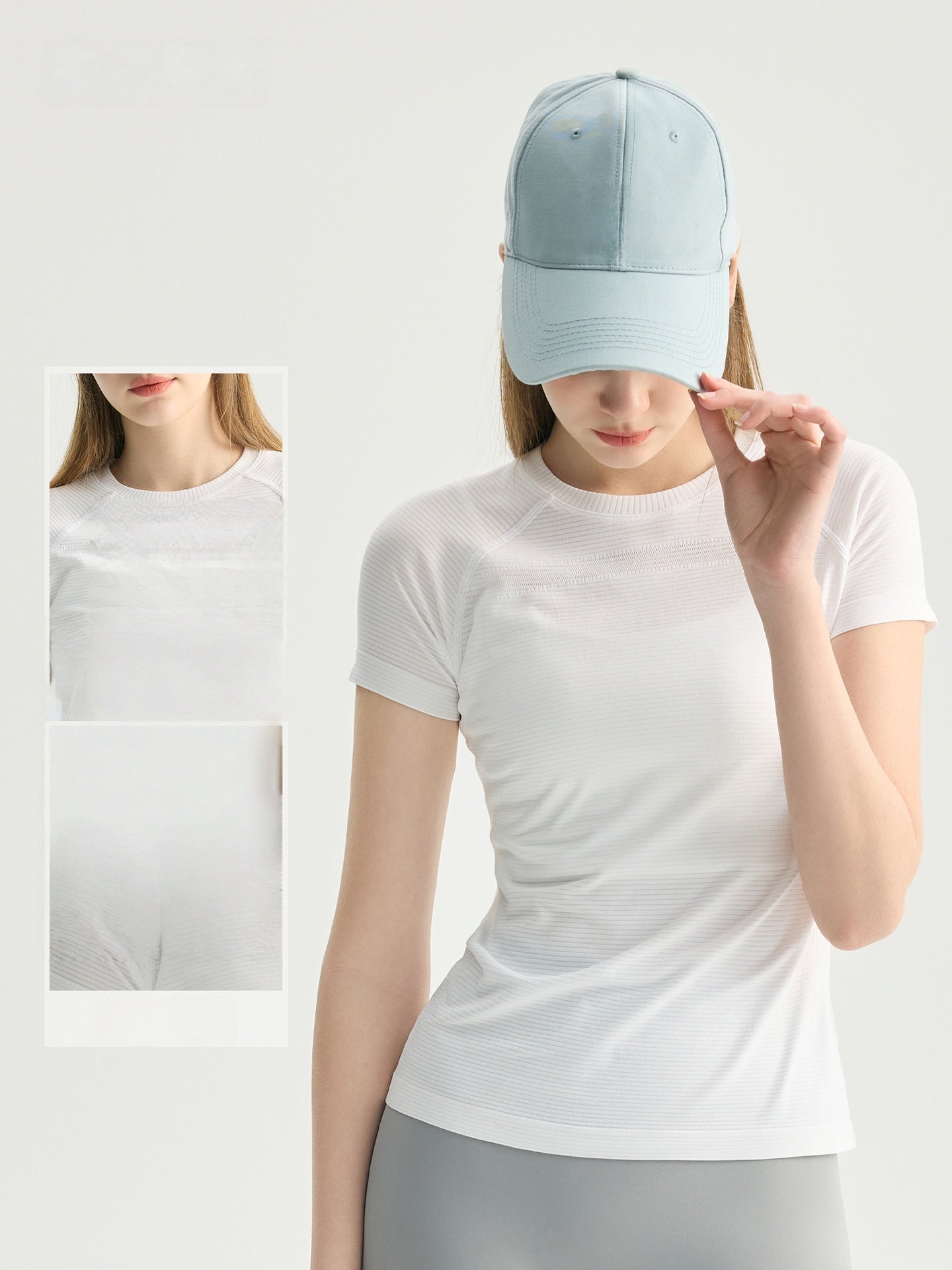 Seamless Round Neck Sculpting Short Sleeve T-Shirt