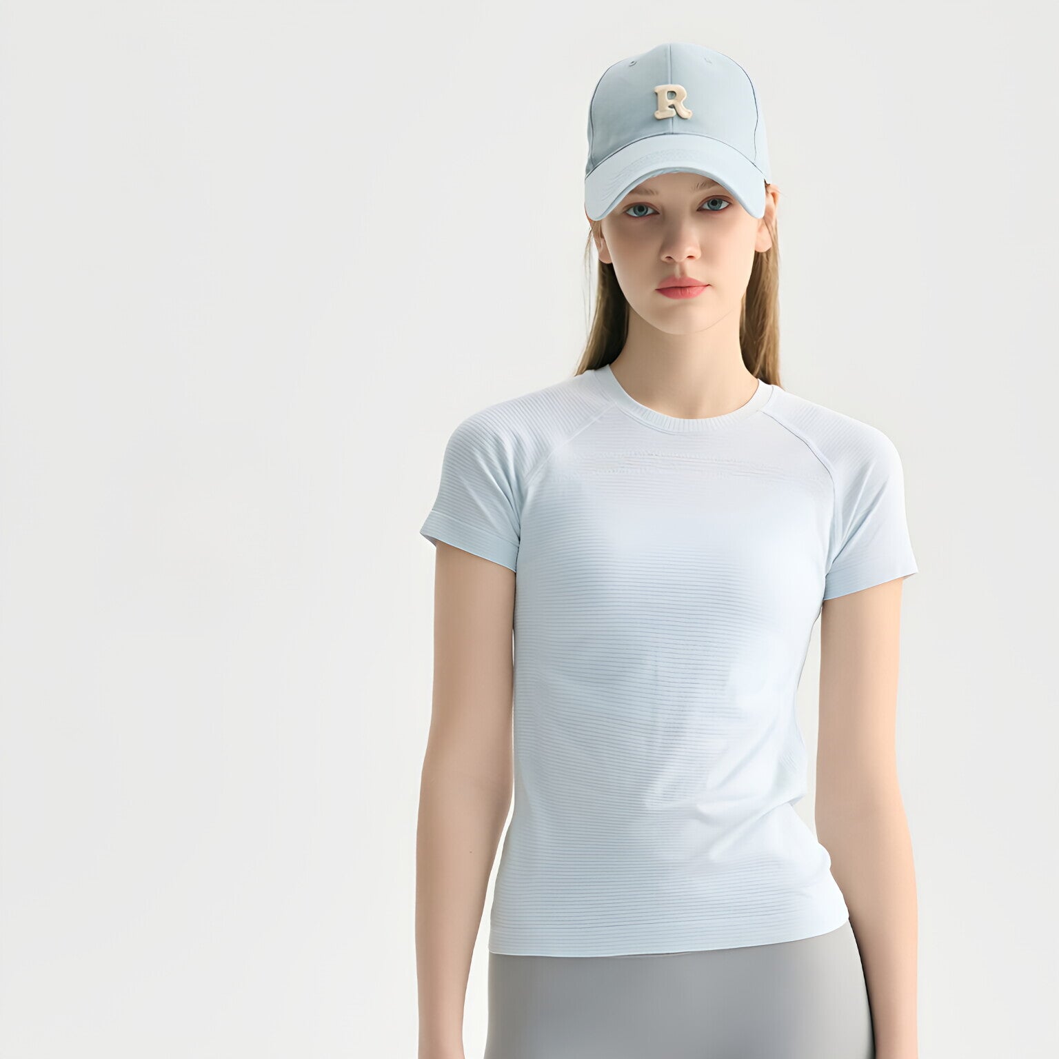 Seamless Round Neck Sculpting Short Sleeve T-Shirt