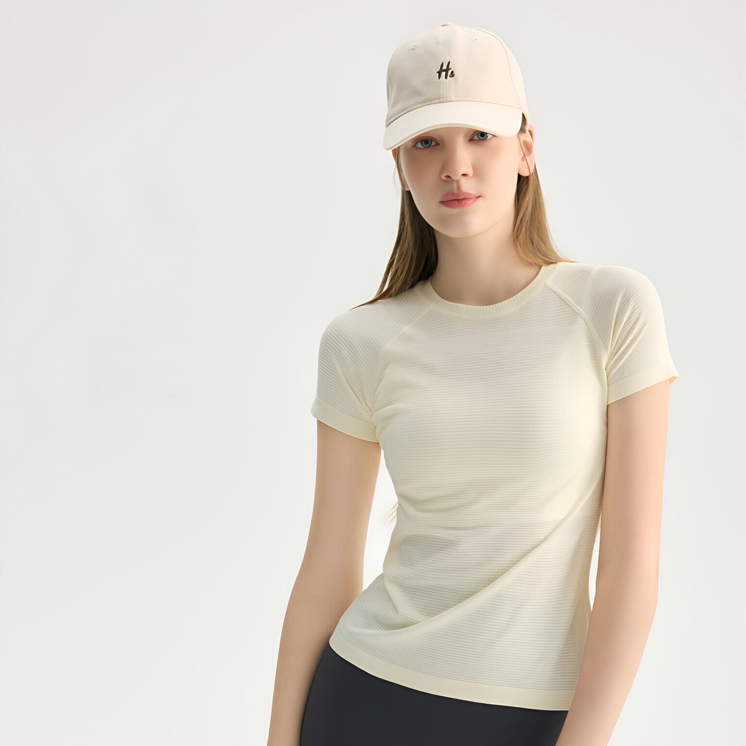 Seamless Round Neck Sculpting Short Sleeve T-Shirt