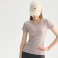 Seamless Slim Fit Yoga Top Short Sleeve Breathable Running