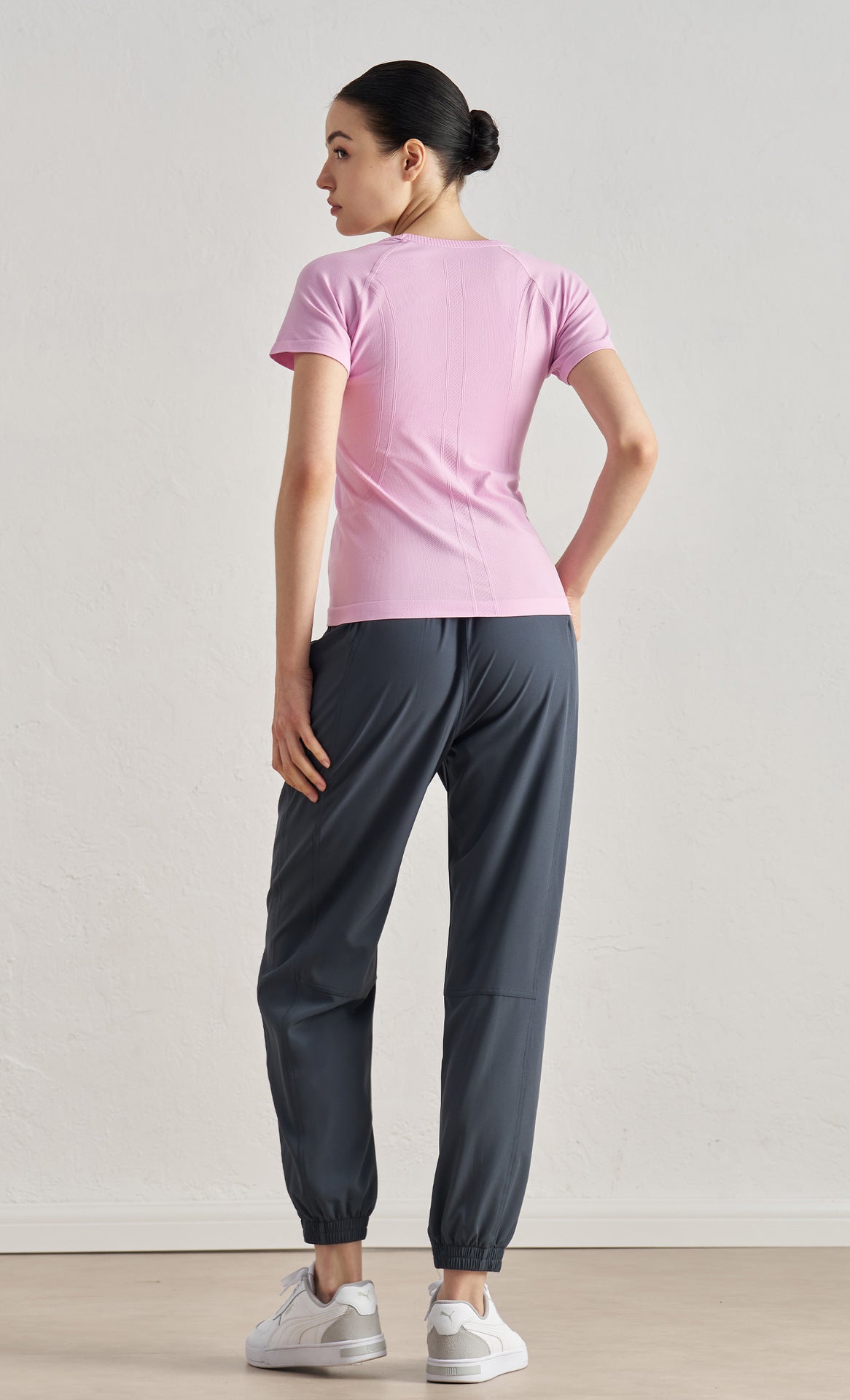 Seamless Slim Fit Yoga Top Short Sleeve Breathable Running