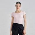 SNU Soft Feel Yoga Top Short Sleeve Slim Fit Gym Workout