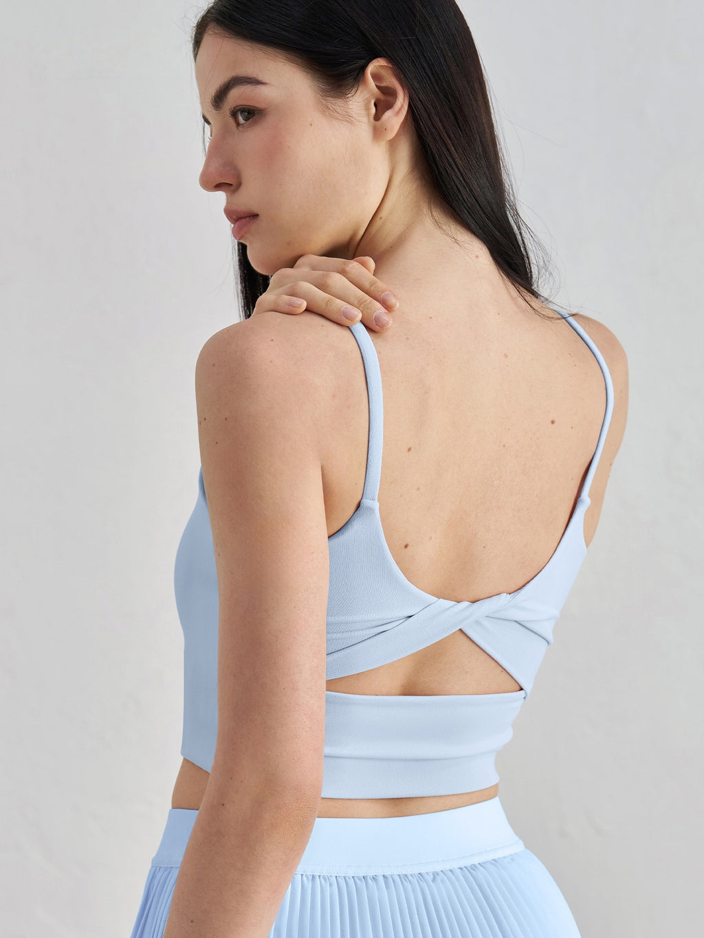 SNU Yoga Tank Top Women Removable Padded Beautiful Back Gym
