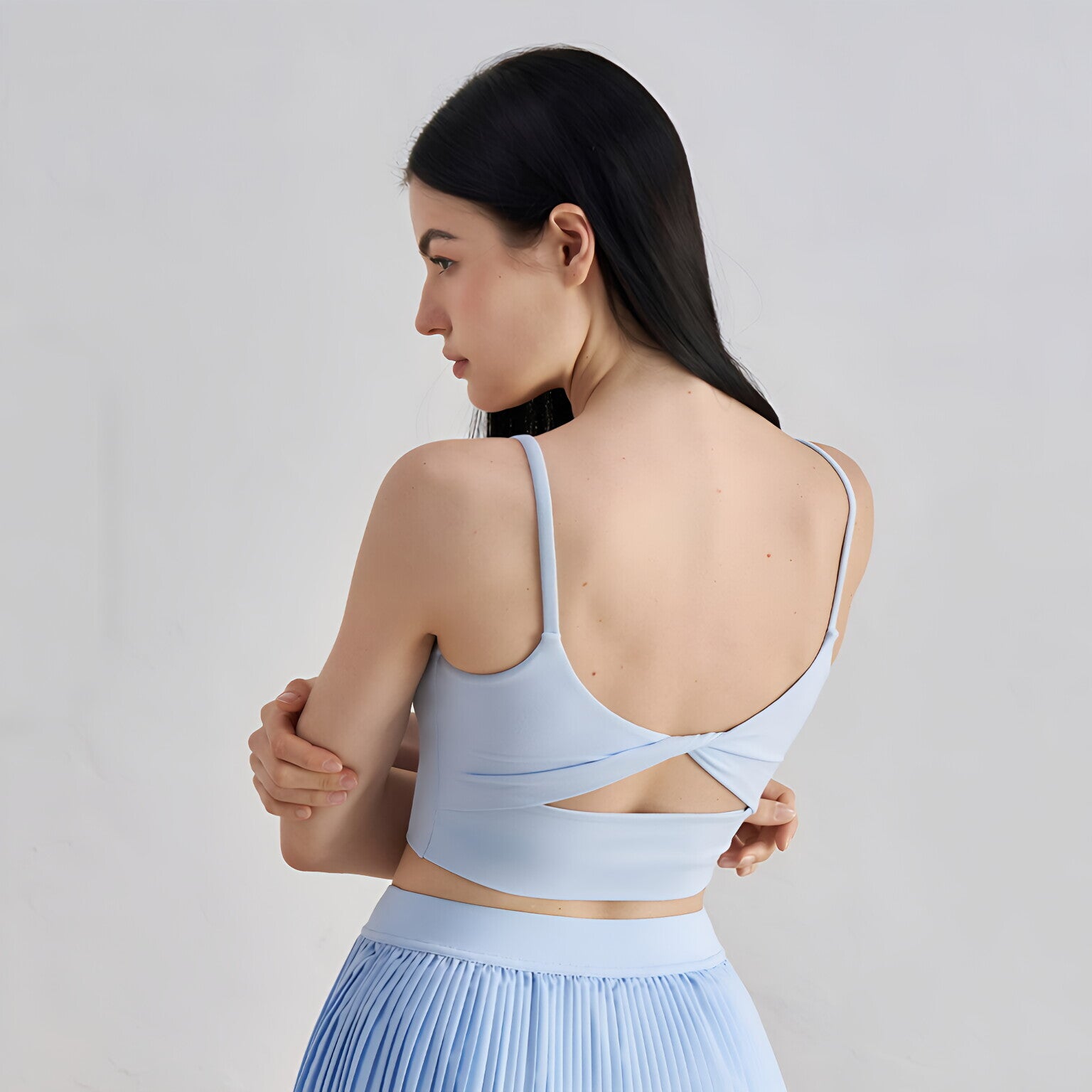SNU Yoga Tank Top Women Removable Padded Beautiful Back Gym