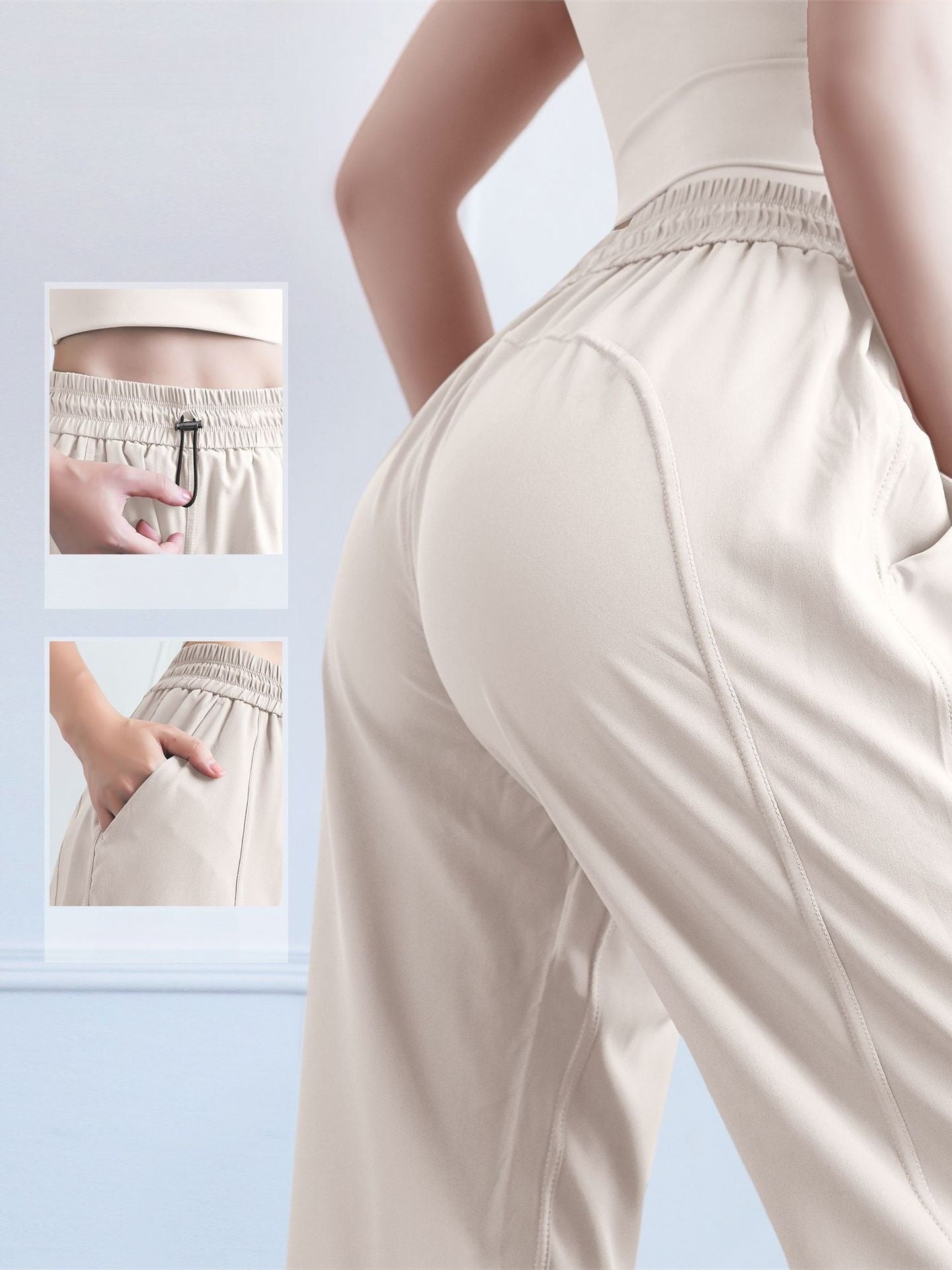 Sunscreen Quick Dry Wide Leg Pants Women Gym Workout