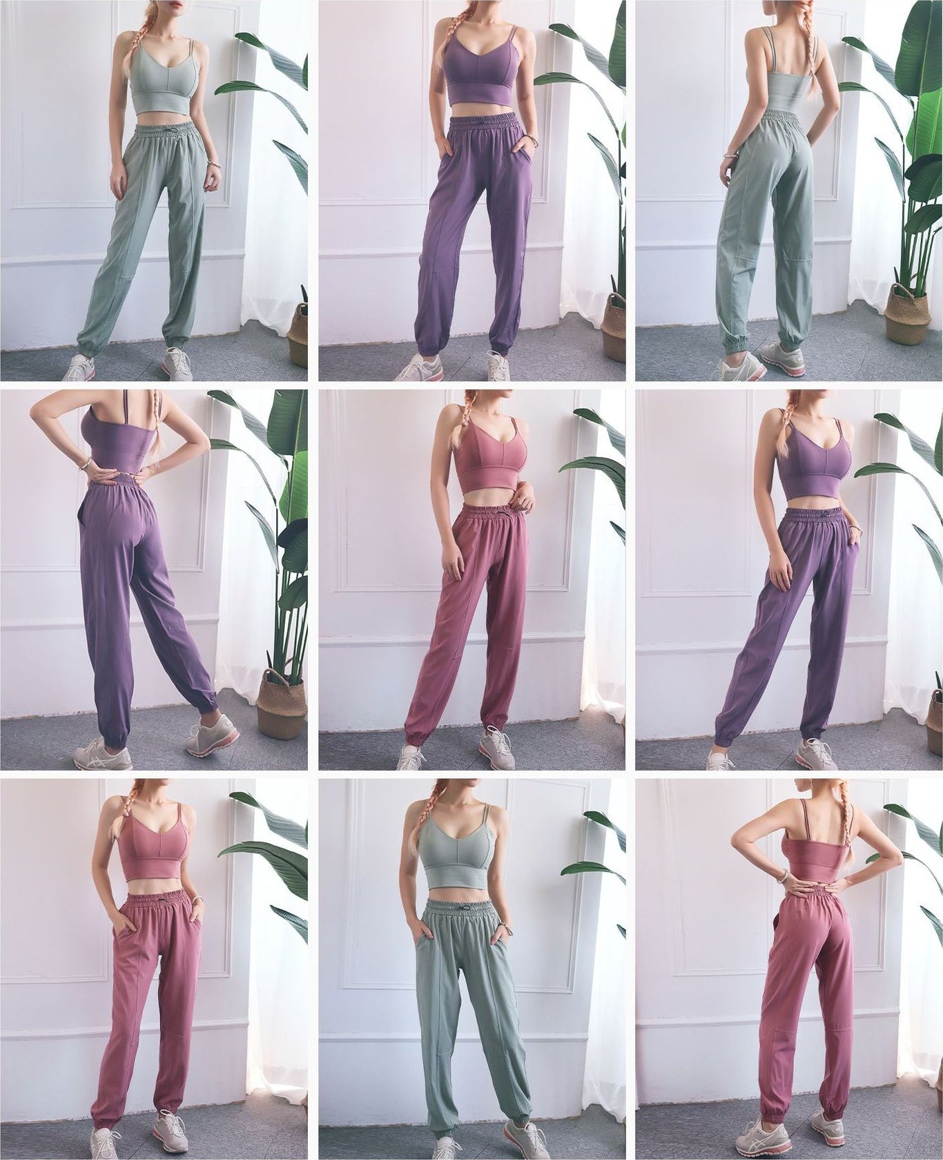 Sunscreen Quick Dry Wide Leg Pants Women Gym Workout