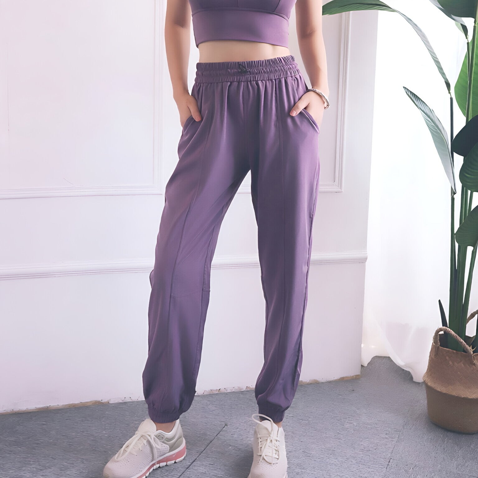 Sunscreen Quick Dry Wide Leg Pants Women Gym Workout