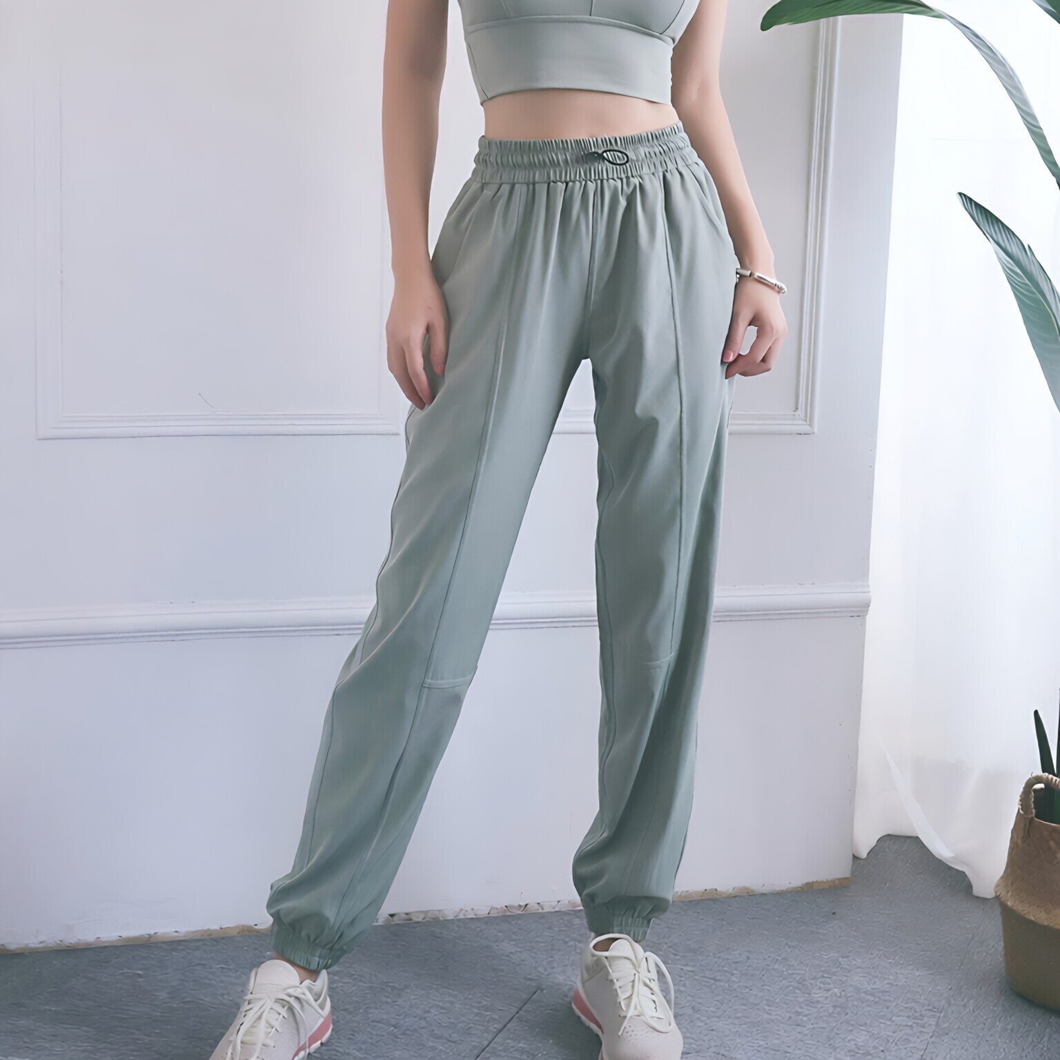 Sunscreen Quick Dry Wide Leg Pants Women Gym Workout