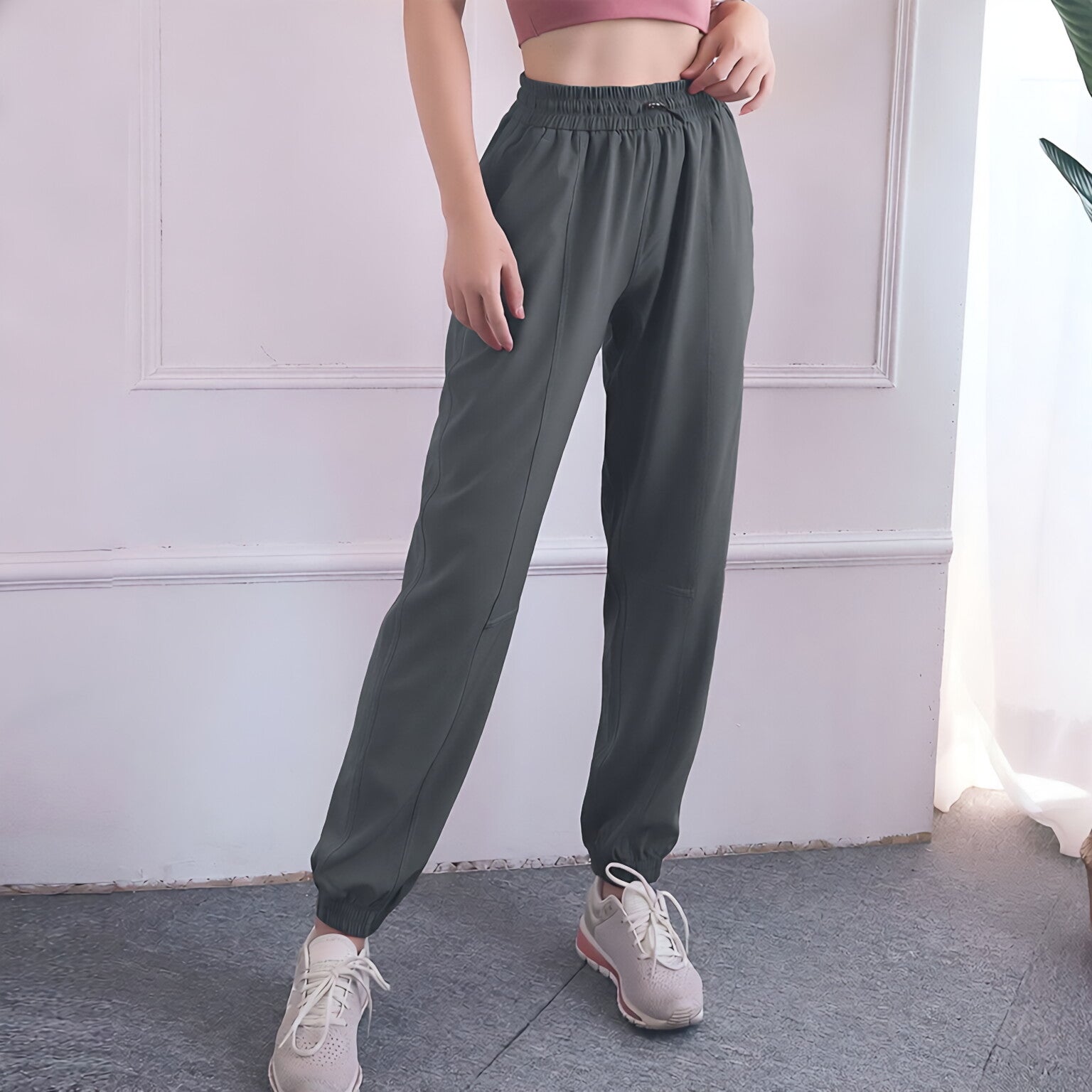 Sunscreen Quick Dry Wide Leg Pants Women Gym Workout