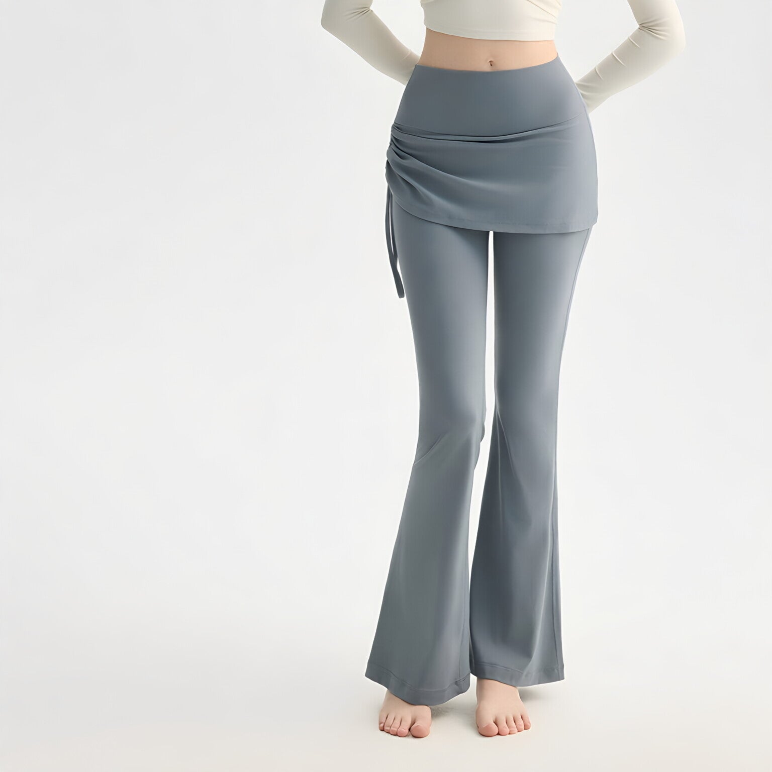Vacation Vibes 2 Piece Yoga Set Women Flared Low Waist Gym