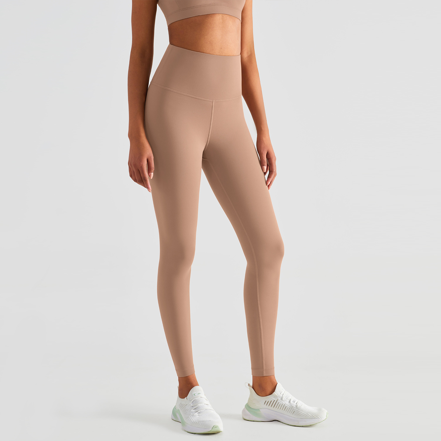 Luxury 66 Nylon Lycra Yoga Leggings Women High Waist Scrunch Butt Lifting Double-Faced Naked Feeling Workout Pants