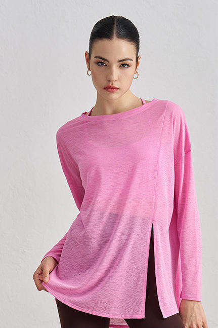 Wholesale Asymmetric Yoga Top Women Crew Neck Sleeveless Modern Loose Fit Breathable Fitness Tank