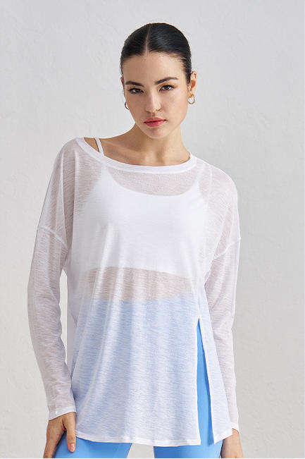 Wholesale Asymmetric Yoga Top Women Crew Neck Sleeveless Modern Loose Fit Breathable Fitness Tank