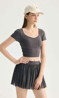 Wholesale Ballet Mesh Back Yoga Tank Top Women Built-in Bra Lightweight Pilates Workout Top