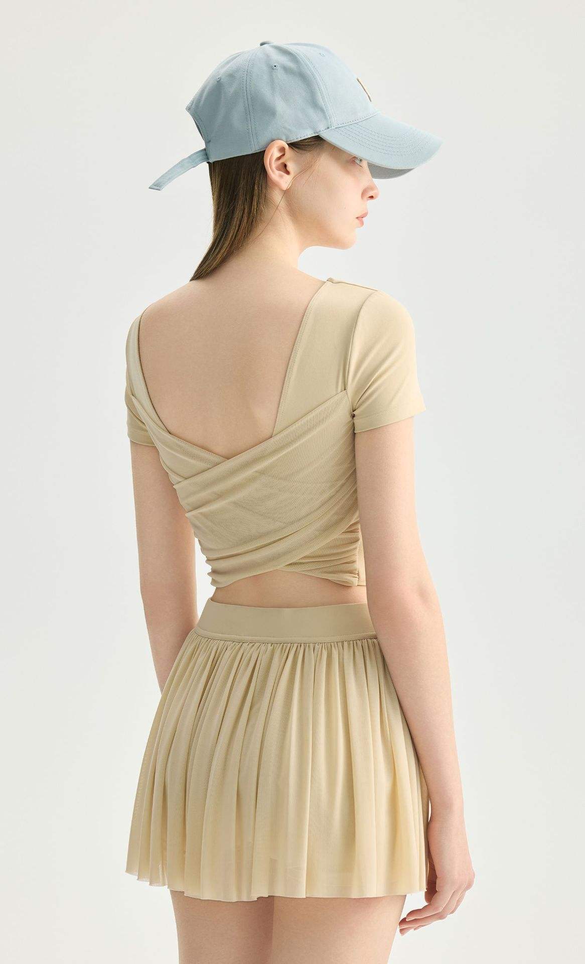 Wholesale Ballet Mesh Back Yoga Tank Top Women Built-in Bra Lightweight Pilates Workout Top
