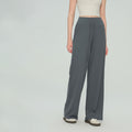 Wholesale Draped Wide Leg Yoga Pants Women High Waist Ponte Straight Leg Workout Trousers