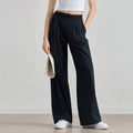 Wholesale Draped Wide Leg Yoga Pants Women High Waist Snatched Waist New Arrival Straight Pants